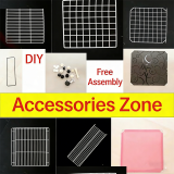 DIY Metal Mesh Panels Assembled Pet Cage Full Open Door Cat Cage Dog Fence for Small Dogs