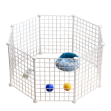 Indoor Pet Dog Fence with Toilet Area Freely Combined Dog Cat Cage Isolation Barrier for Small Medium Dogs
