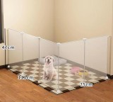 Indoor Pet Dog Playpen House Dog Crate with Toilet Area Small Dog Fence Gate for Teddy