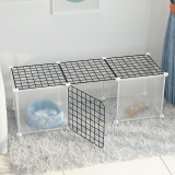 Indoor Pet Fence Dog Cat Rabbit Isolation Barrier Detachable Pet Playpen Cage for Small Dogs Cats