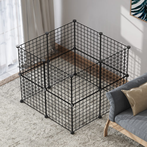 Indoor Pet Fence Dog Cat Rabbit Isolation Barrier Detachable Pet Playpen Cage for Small Dogs Cats