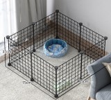 Indoor Pet Fence Dog Cat Rabbit Isolation Barrier Detachable Pet Playpen Cage for Small Dogs Cats