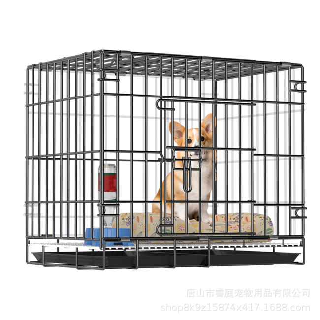 Foldable Dog Cage for Small Medium Large Dogs Heavy Duty Thickened Pet Crate Portable Dog House Cat Cage