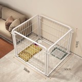 Indoor Dog Cage & Playpen, Freely Combined Pet Fence with Isolation Gate for Medium Large Dogs