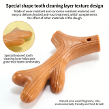 Wood Plastic Antler Dog Chew Toy Durable Molar Stick Bite Resistant Boredom Relief Pet Toys for Puppy Small Medium Large Dogs