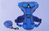 Vest Style Dog Harness Reflective Breathable Pet Cat Chest Strap Walking Leash