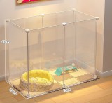 Indoor Pet Fence Dog Cat Cage, Small Animal Playpen Isolation Gate for Small Medium Dogs Puppy Kitten