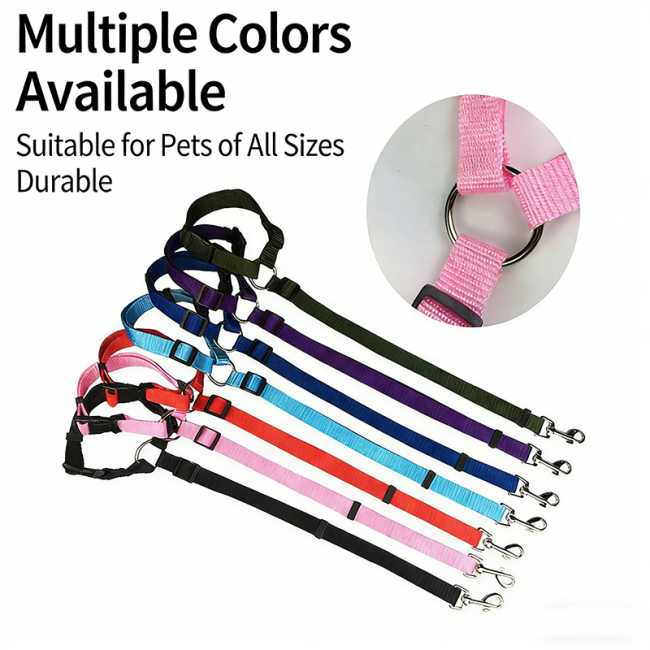 Dog Car Seatbelt Adjustable Vehicle Safety Strap Headrest Restraint Pet Harness Clip