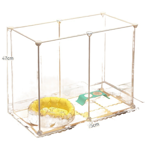 Indoor Pet Fence Dog Cat Cage, Small Animal Playpen Isolation Gate for Small Medium Dogs Puppy Kitten