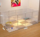 Indoor Pet Fence Dog Cat Cage, Small Animal Playpen Isolation Gate for Small Medium Dogs Puppy Kitten
