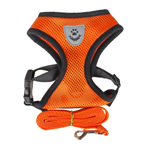 Vest Type Dog Harness and Leash Set Outdoor Walking Anti-Pull Pet Chest Strap