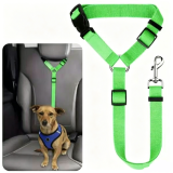 Dog Car Seatbelt Adjustable Vehicle Safety Strap Headrest Restraint Pet Harness Clip