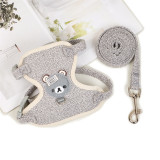 Adjustable Vest Type Pet Harness Breathable Dog Leash Set for Small Dogs Cats Rabbits