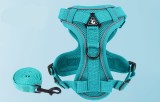 Vest Style Dog Harness Reflective Breathable Pet Cat Chest Strap Walking Leash