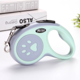 Retractable Dog Leash Anti-Punch Extendable Pet Walking Leash with Paw Print for Small Medium Dogs