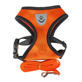 Vest Type Dog Harness and Leash Set Outdoor Walking Anti-Pull Pet Chest Strap