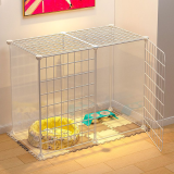 Indoor Pet Fence Dog Cat Cage, Small Animal Playpen Isolation Gate for Small Medium Dogs Puppy Kitten