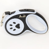 Retractable Dog Leash Anti-Punch Extendable Pet Walking Leash with Paw Print for Small Medium Dogs