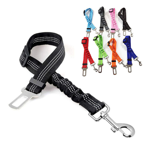 Reflective Elastic Pet Car Seat Belt Retractable Dog Cat Safety Rope for Vehicle Travel
