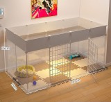 Indoor Pet Fence Dog Cat Cage, Small Animal Playpen Isolation Gate for Small Medium Dogs Puppy Kitten