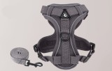 Vest Style Dog Harness Reflective Breathable Pet Cat Chest Strap Walking Leash