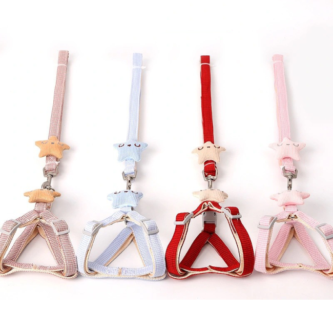 Dog Leash Pet Harness Lead Cat Chest Strap Dog Rope Pet Walking Leash Pet Supplies
