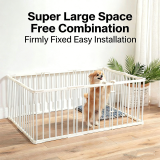 ndoor Dog Cage Metal Pet Fence Barrier Isolation Gate for Small Medium Dogs