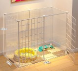 Indoor Pet Fence Dog Cat Cage, Small Animal Playpen Isolation Gate for Small Medium Dogs Puppy Kitten