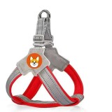 Reflective Dog Harness Vest Type Anti-Pull Breathable Pet Chest Harness for Outdoor Walking