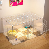 Indoor Pet Fence Dog Cat Cage, Small Animal Playpen Isolation Gate for Small Medium Dogs Puppy Kitten