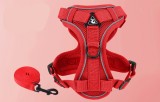 Vest Style Dog Harness Reflective Breathable Pet Cat Chest Strap Walking Leash