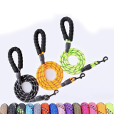 Explosion-Proof Reflective Dog Leash Pet Walking Lead for Medium Large Dogs