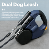 Dual Head Retractable Dog Leash 2 in 1 Double Traction Rope Automatic For Small Medium Dogs