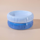 Elevated Ceramic Cat Bowl, High Foot Pet Food Water Bowl Durable Feeding Basin for Cats Small Dogs