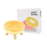 Donut Shaped Pet Bowl Large Caliber Elevated Cat Bowl Cute Non-slip Food Water Bowl for Cats Dogs
