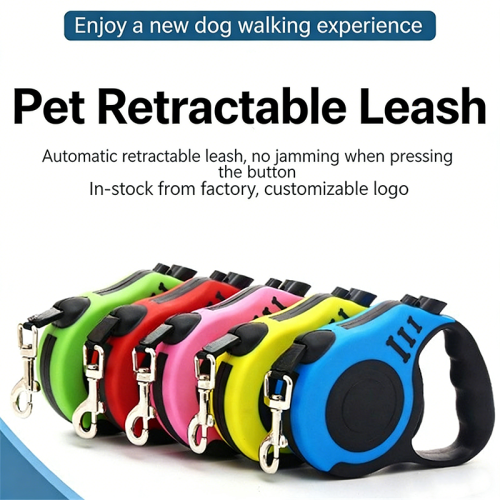 Automatic Retractable Pet Leash, Extendable Dog Cat Walking Traction Rope Portable Pet Leash