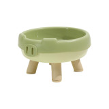 Donut Shaped Pet Bowl Large Caliber Elevated Cat Bowl Cute Non-slip Food Water Bowl for Cats Dogs