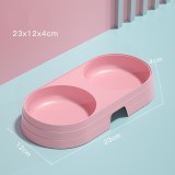 Double Cat Bowl Anti-Tipping Special Pet Feeding Bowl Food Water Bowl for Kitten Cat
