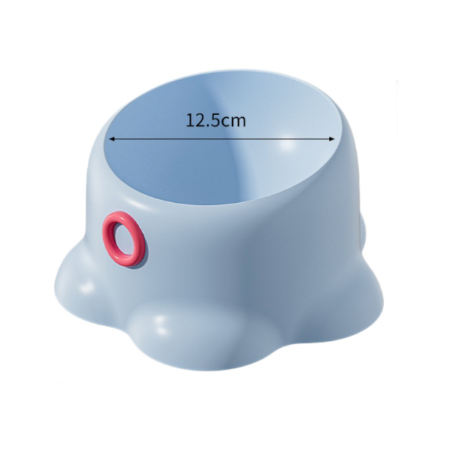Octopus Shaped Cat Bowl Neck Protection Pet Feeder Anti-Tipping Cat Food Bowl With Stainless Steel Inner Bowl