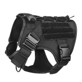 Tactical Dog Harness Adjustable Vest Type Anti-Pull Harness with Leash Collar for Small Medium Large Dogs