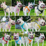 Reflective Breathable Vest Dog Harness Leash Set Adjustable Pet Chest Strap for Dogs Cats