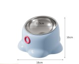 Octopus Shaped Cat Bowl Neck Protection Pet Feeder Anti-Tipping Cat Food Bowl With Stainless Steel Inner Bowl