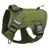 Tactical Dog Harness Adjustable Vest Type Anti-Pull Harness with Leash Collar for Small Medium Large Dogs