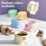Octopus Shaped Cat Bowl Neck Protection Pet Feeder Anti-Tipping Cat Food Bowl With Stainless Steel Inner Bowl