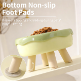 Donut Shaped Pet Bowl Large Caliber Elevated Cat Bowl Cute Non-slip Food Water Bowl for Cats Dogs