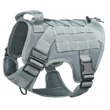 Tactical Dog Harness Adjustable Vest Type Anti-Pull Harness with Leash Collar for Small Medium Large Dogs