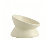 Elevated Ceramic Tilted Cat Bowl Neck Protection Anti-Slip Anti-Tipping Pet Bowl for Cats 