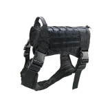Tactical Dog Harness Adjustable Vest Type Anti-Pull Harness with Leash Collar for Small Medium Large Dogs