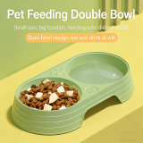 Double Cat Bowl Anti-Tipping Special Pet Feeding Bowl Food Water Bowl for Kitten Cat