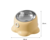 Octopus Shaped Cat Bowl Neck Protection Pet Feeder Anti-Tipping Cat Food Bowl With Stainless Steel Inner Bowl